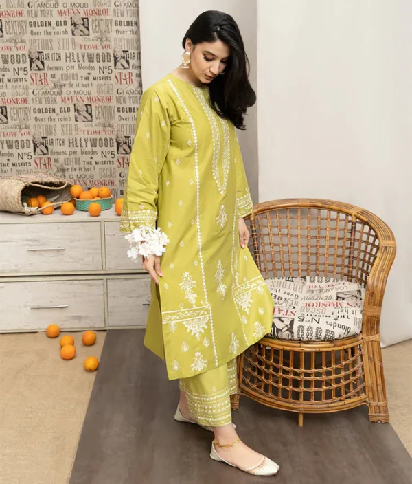 Embroidery Lawn 2pc Suit Fabric Good-UR5