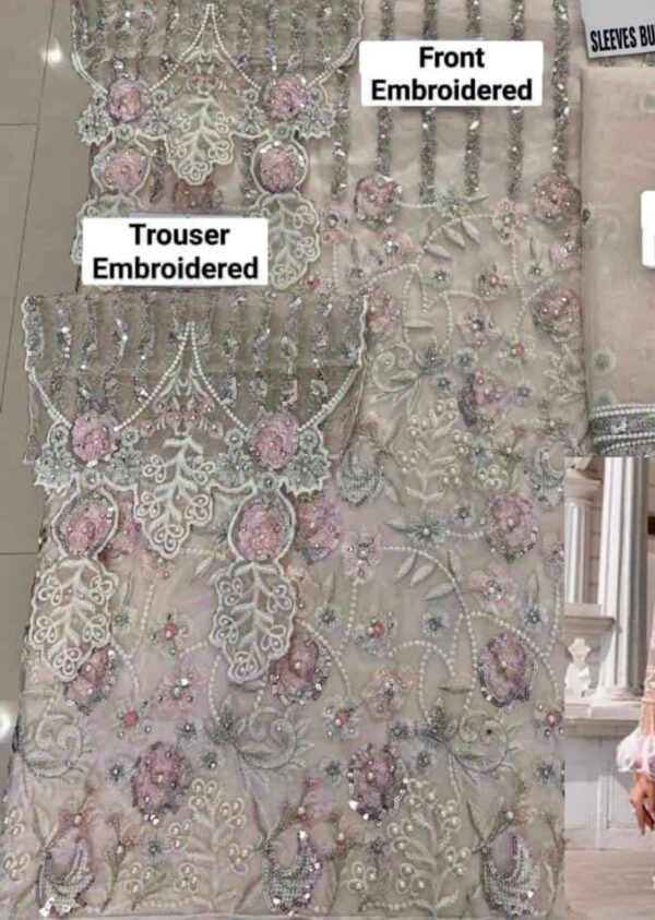 ORGANZA WITH NET EMBROIDERED DUPATTA-SH - Image 3