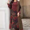 GOOD QUALITY PRINTED LAWN SUIT P&D-3