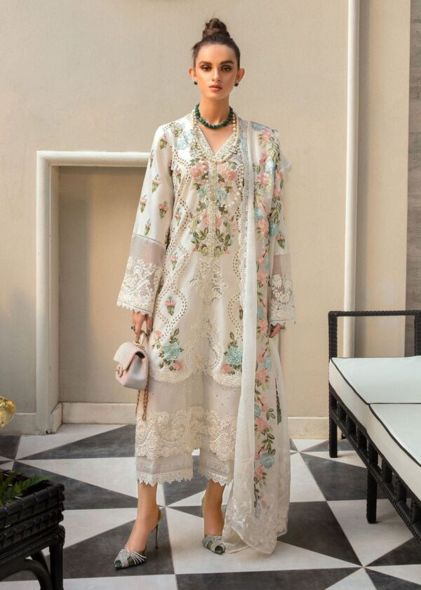 Embraided Chikankari Work 3PC P&D-1