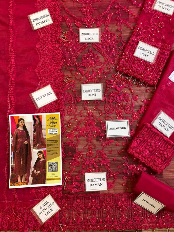 Material Chikankari Lawn CTN Organza SH - Image 9
