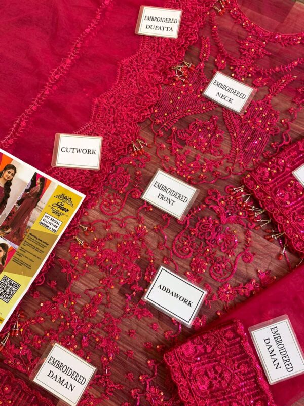 Material Chikankari Lawn CTN Organza SH - Image 7