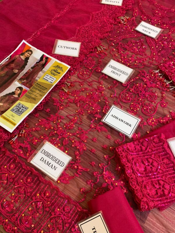 Material Chikankari Lawn CTN Organza SH - Image 6
