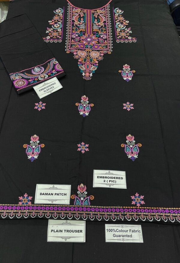 Embroidery Lawn 2pc Suit Fabric Good-UR20 - Image 3