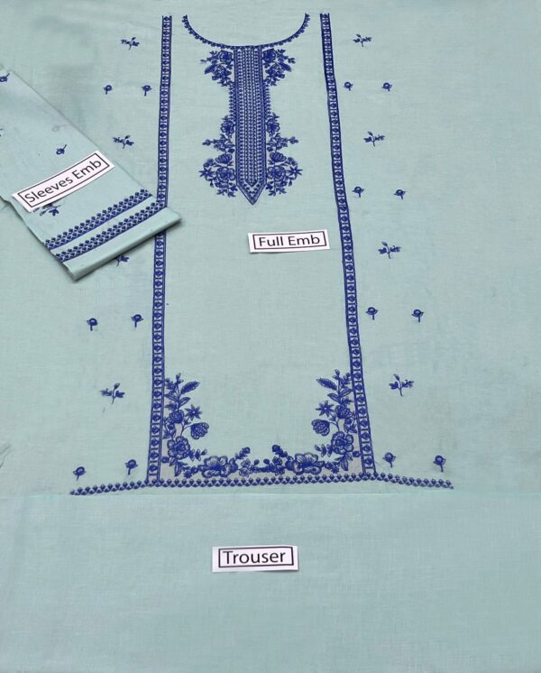 Embroidery Lawn 2pc Suit Fabric Good-UR3 - Image 2