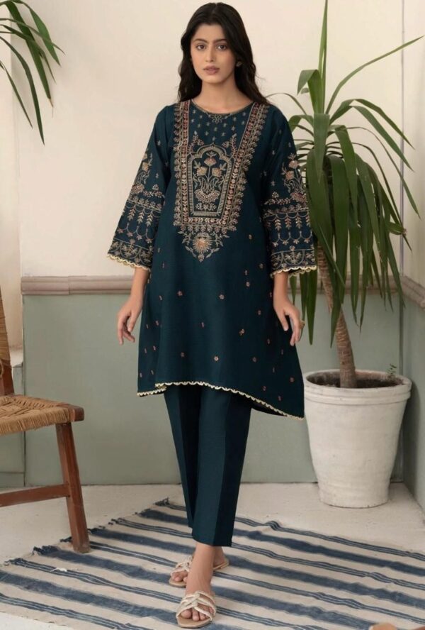 Embroidery Lawn 2pc Suit Fabric Good-UR12
