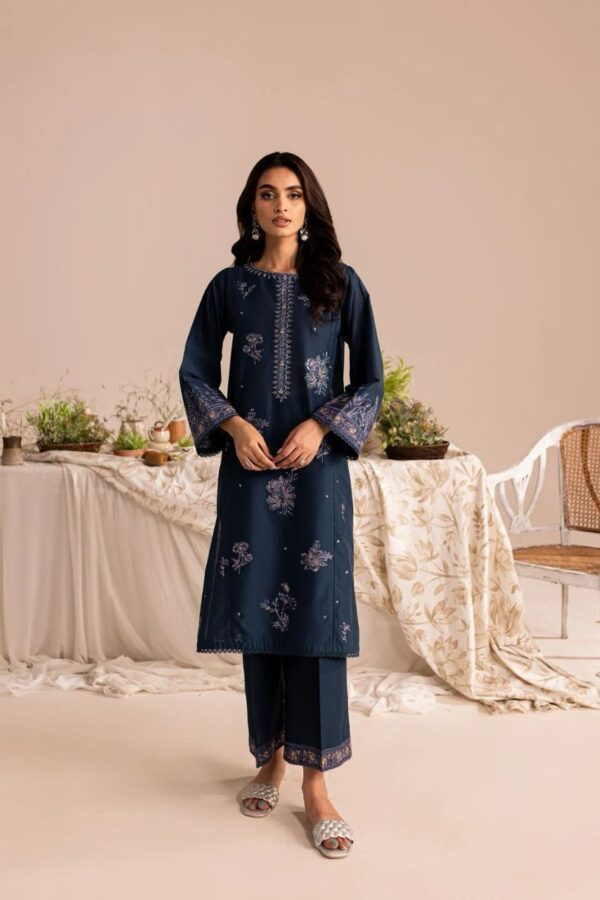 Embroidery Lawn 2pc Suit Fabric Good-UR13 - Image 2