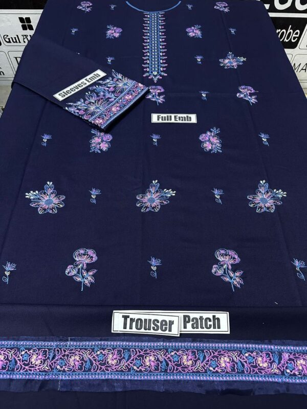 Embroidery Lawn 2pc Suit Fabric Good-UR13 - Image 3