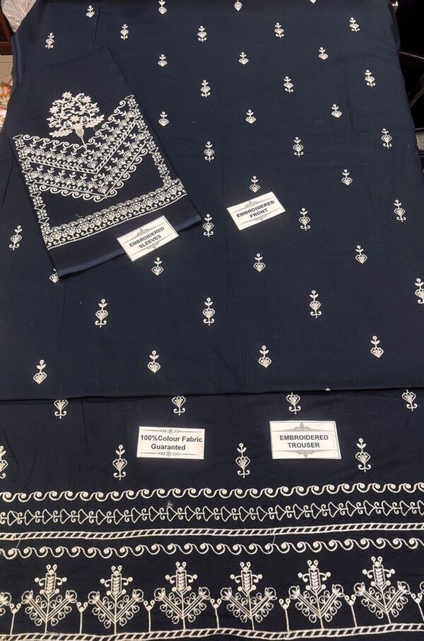 Embroidery Lawn 2pc Suit Fabric Good-UR4 - Image 2