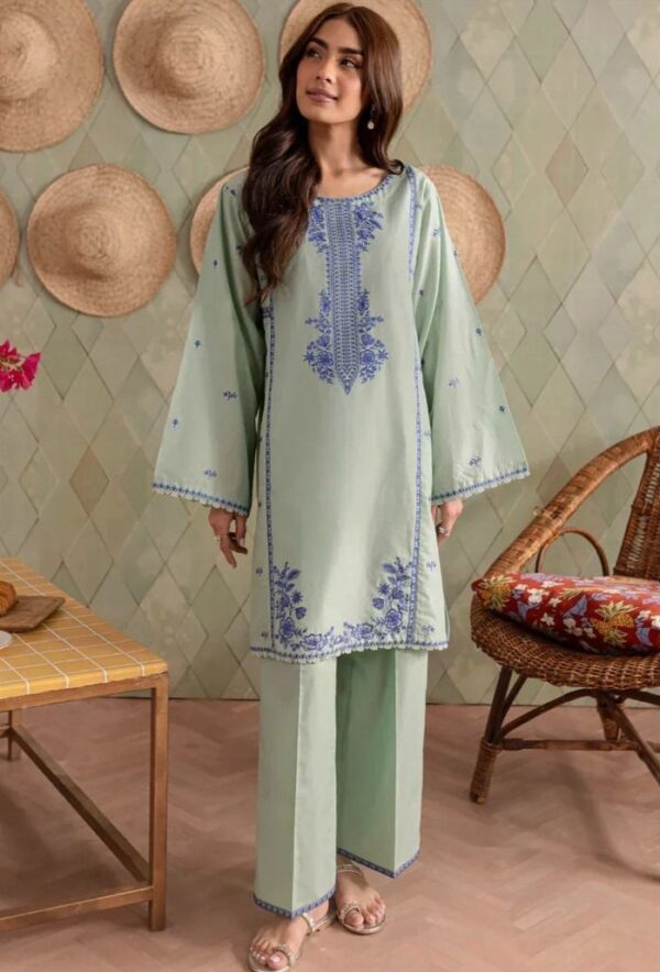 Embroidery Lawn 2pc Suit Fabric Good-UR3