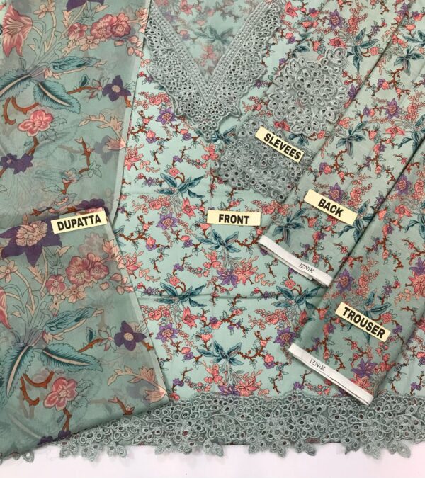 IZNIK Printed pure Lawn Collection-MI - Image 8