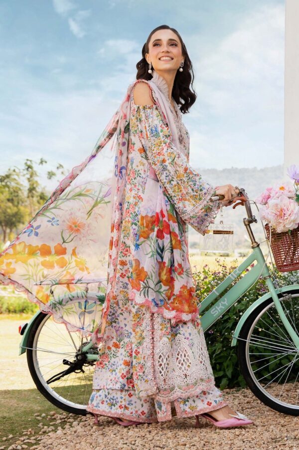 Maria B lawn front with heavy embroidery2