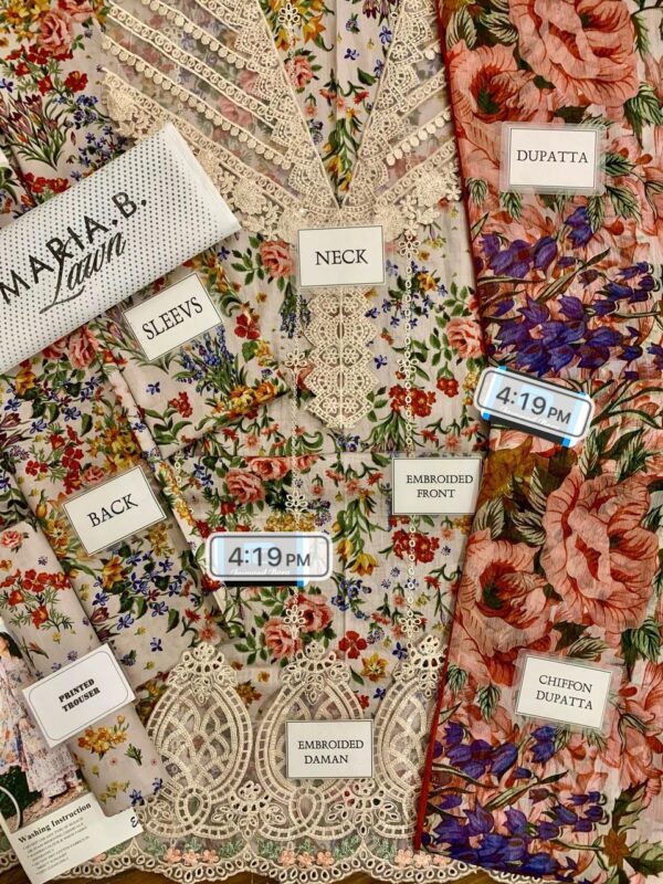 Maria B lawn front with heavy embroidery2 - Image 6
