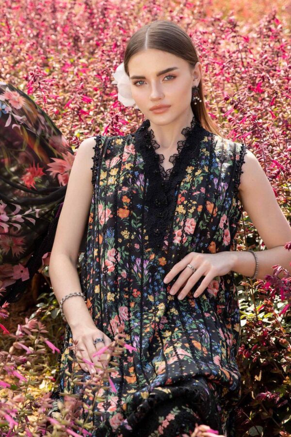 Maria B lawn front with heavy embroidered - Image 4