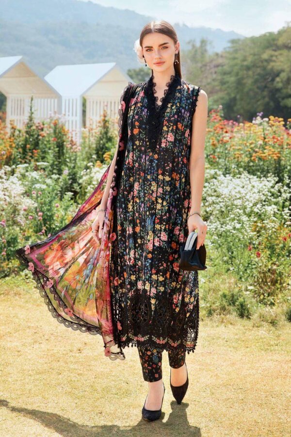 Maria B lawn front with heavy embroidered - Image 6