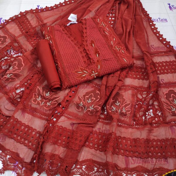 SAMI STITCH 3PC LAWN COTTON SUIT-BB08 - Image 2