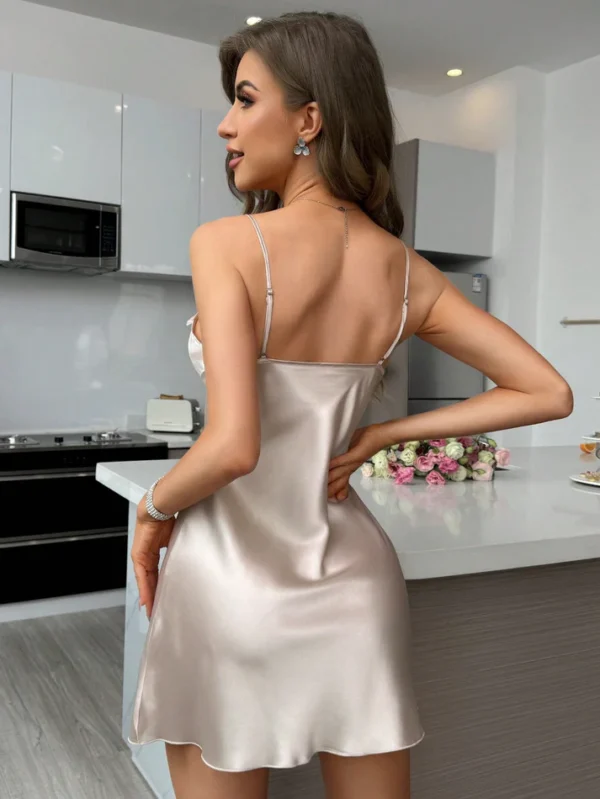 Lace Embellished Neckline With Side Split - Image 6